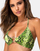 Image de Jeppa Bralette Top in Snake Lime
