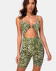 Image de Jepu Unitard en Zebra Fluro Green