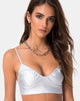 Image de Jessie Bralet Top in Silver Metallic
