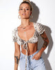 Image de Jiha Crop Top in Sand Leopard