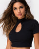 Image de Jiso Crop Top en noir