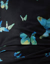 Papillon aquarelle noir