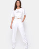 Image de Jubie Cargo Trouser in White Drill