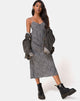 Image de la robe Julia en léopard Ditsy Grey