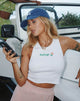 Image de Givas Crop Top in White Feelings Embro