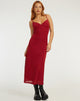 image de Kalana Maxi Dress in Red Flock Mesh