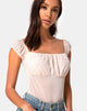 Image de Kalina Bodice in Flock Ditsy Leopard Taupe