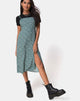 Image de Kaoya Midi Dress in Floral Bloom Green
