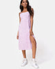 Image de Kaoya Midi Dress in Ditsy Rose Lilac