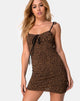 Image de Karlia Dress in Animal Flock Tan Net