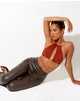 Image de Karti Crop Top in Mesh Toffee
