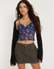 Image de Kauchi Cami Top in Pretty Floral Navy