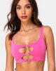 Image de Keddo Crop Top in 80s Pink