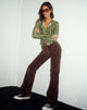 Image de Bootleg Jeans en Cord Rich Brown