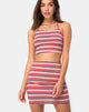 Image de Kimmy Skirt in 70s Stripe Pink Horizontal