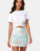 Image de la mini-jupe Kimmy en Pastel Tie Dye
