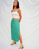 Image de Kindra Midi Skirt in Paisley Fun Green