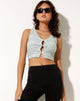 Image de Kitera Crop Top in Space Dye Green