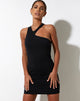 Image de la mini robe Kolova en lycra noir