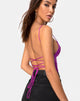 Image du corsage Koza en satin violet