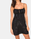 Rose Satin Noir
