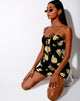 Image of Mala Slip Dress in Sunny Days Black