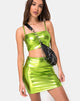 Image du top Kylie en vert métallisé