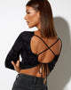 Image de Lali Crop Top in Persian Night Black