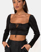 Image de Laman Crop Top in Satin Black