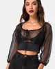Image de Lancelle Top en noir satiné