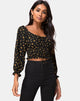 Image de Lancer Crop Top in Mini Astro Black