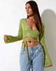 Image de Lania Cardi in Drape Sequin Lime Green