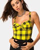 Image de Lantas Bodice in Winter Plaid Yellow