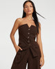 image de Lavan Corset Top in Tailoring Cappuccino