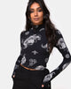 Image de Lara Crop Top in Black Dragon