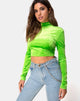 Image de Lara Crop top in Velvet Lime