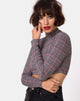 Image de Laretta Crop Top in Charles Check Blush