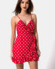 Image de la robe Lasky en polka moyen rouge et blanc