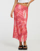 image de Lassie Maxi Skirt in Abstract Blurred Pink