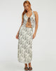 Image de Rolam Cami Top in Butterfly Vine Flock White