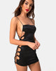 Image de Laticia Mini robe en satin noir