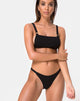Image de Leema Bikini Top in Black Rib