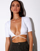 Image de Liena Top in Rib White