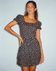 Image de Lilibeth Mini Dress in Ditsy Floral Bronze
