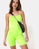 Image de Lita Unitard en Fluro Green