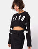 Image de Box Expression Crop Tee en noir