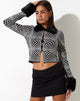 Image de Lorita Cardi en monochrome optique Carré noir et blanc