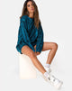 Image of Lotsun Jumper Dress in Snake Blue