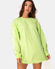 Image de Lotsun Sweatshirt in Motel No Vacancy Fluro Green
