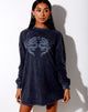 Image de Lotsun Sweatshirt in Black Wash Twin Dragon